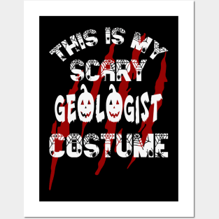 This Is My Scary Geologist Shirt Posters and Art